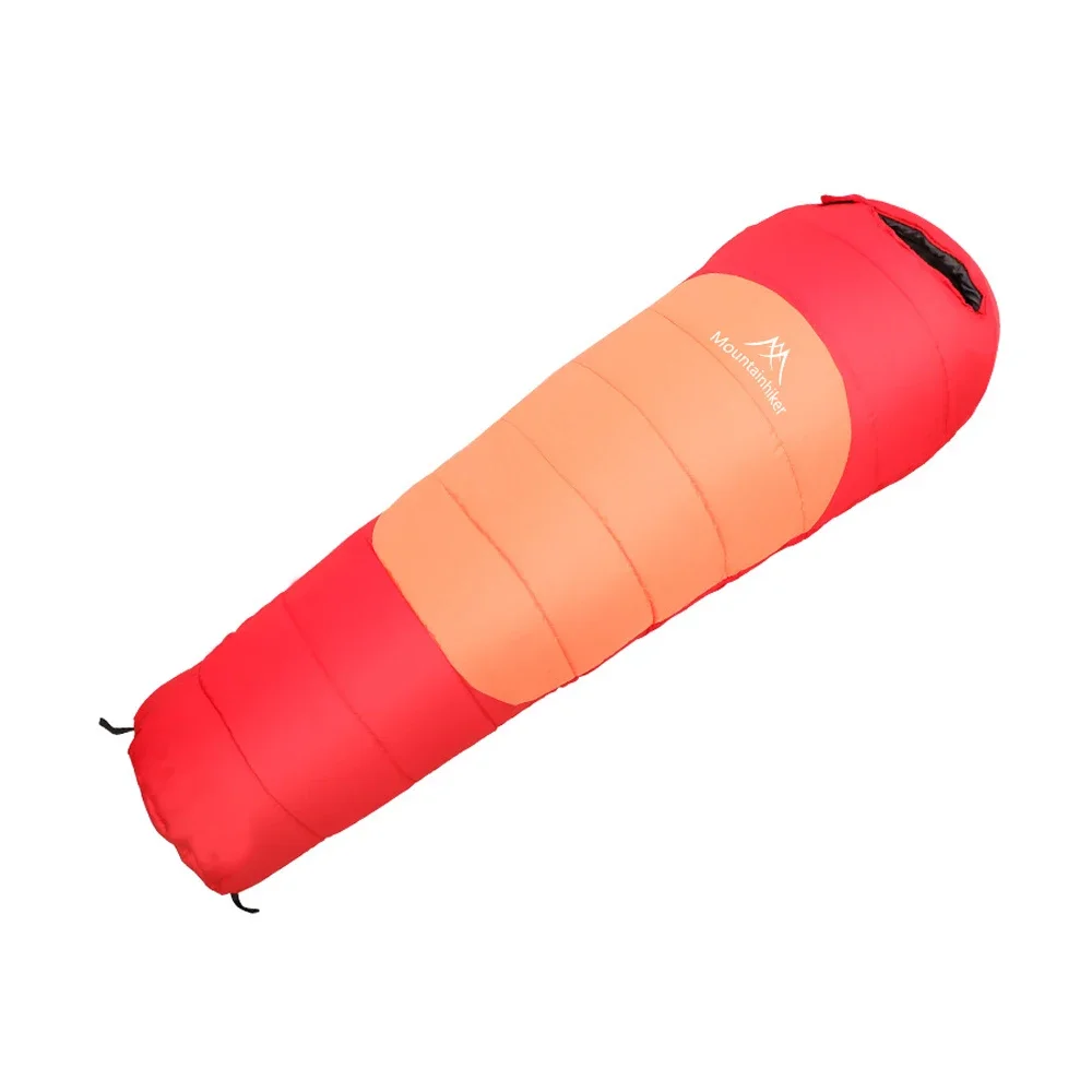 Sacco A Pelo Da Esterno Portatile Stile Mummia Adulto Singolo Inverno Addensare Caldo Sacco A Pelo Da Campeggio Sacco A Pelo In Cotone Leggero