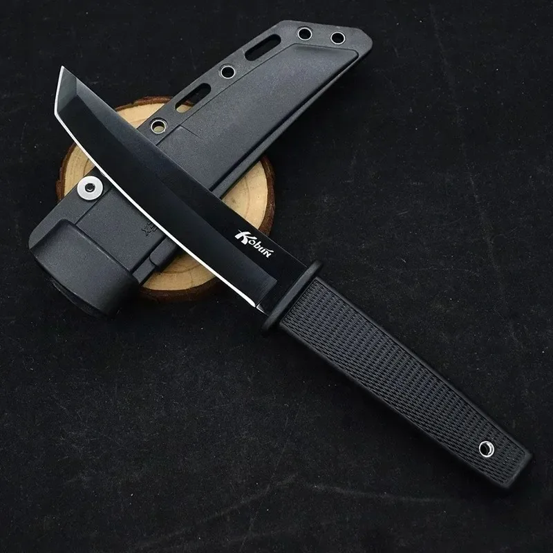 Cold Kobun Survival Fixed Self Defense Outdoor Knife Tactical EDC Multitools Camping Straight Knife for Outdoor Adventure 4