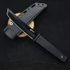 Cold Kobun Survival Fixed Self Defense Outdoor Knife Tactical EDC Multitools Camping Straight Knife for Outdoor Adventure 4