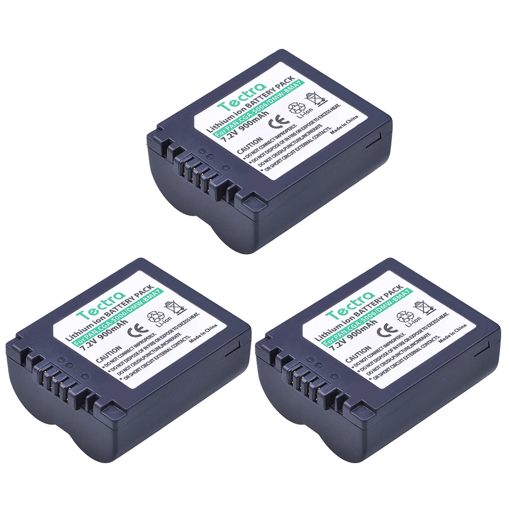 2x Batteria CGR-S006E per fotocamera Panasonic DMC FZ7 FZ8 FZ50 2x Batteria CGR-S006E per fotocamera Panasonic DMC FZ7 FZ8 FZ50