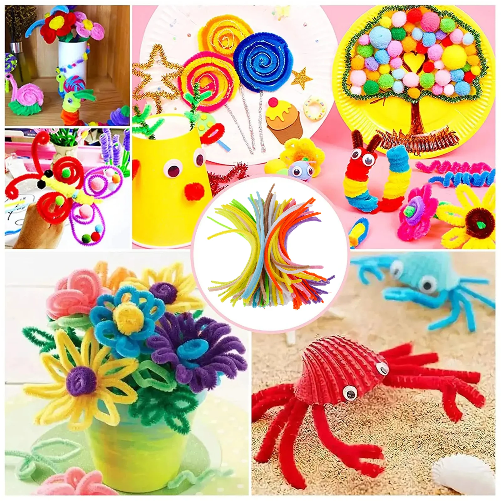 Arts and Crafts Supplies for Kids, Creative Craft Kits for Kids, Crafting Kindergarten Homeschool Supply Set Crafting Supplies