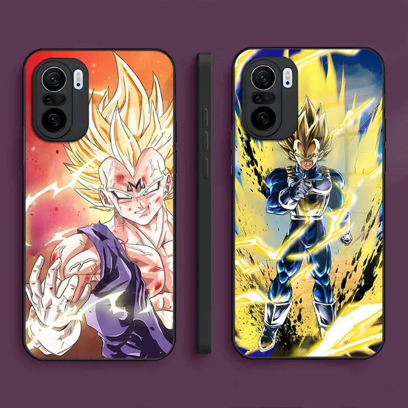 Funda para Xiaomi Redmi Note 9S/9 Pro Manga Dragon Ball Vegeta Azul