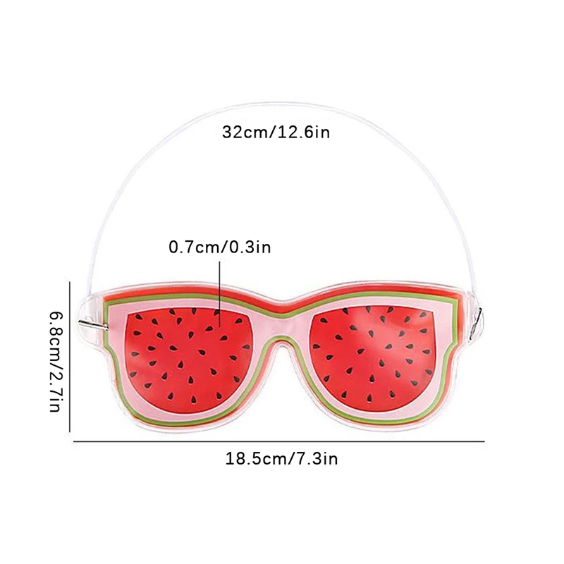 1pc Fruit ice Compress Eye Mask Fatigue Relieve Remove Black Eye Bags Soft Beauty Sleeping Gel Eye Patch Beauty Tool 6