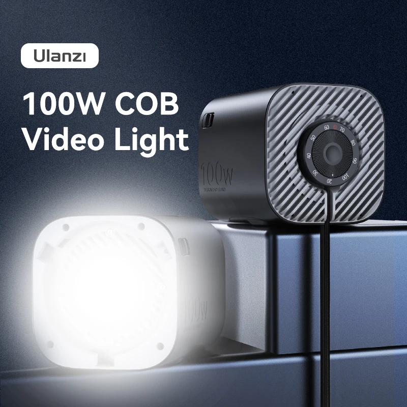 

Ulanzi LT026 100W COB Video светильник 5600K CCT с резьбовым отверстием 1/4 для прямой трансляции видео, записывающая камера, фотография