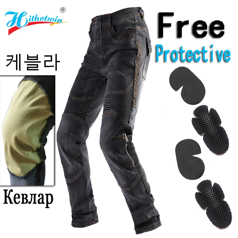 Kevlar Pantalones vaqueros para Motocross para hombre y pantalón para conducción al aire libre, anticaída, 2020|Pantalones| - AliExpress