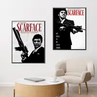 ⁦بوسترات جدارية لفيلم سكارفيس الشهير توني مونتانا | Classic Movie Scarface Tony Montana Wall Poster Art Decor⁩ - الصورة ⁦4⁩