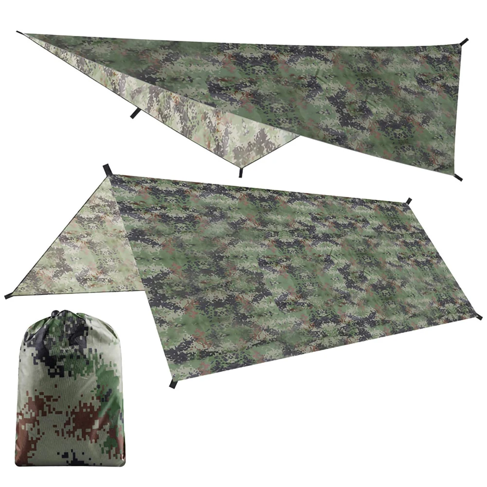 Outdoor Shelter Tarp Camping Survival Sun Mat Shelter Beach Waterproof Shelter Ultralight Multifunzionale Rain Beach Tenda Da Sole