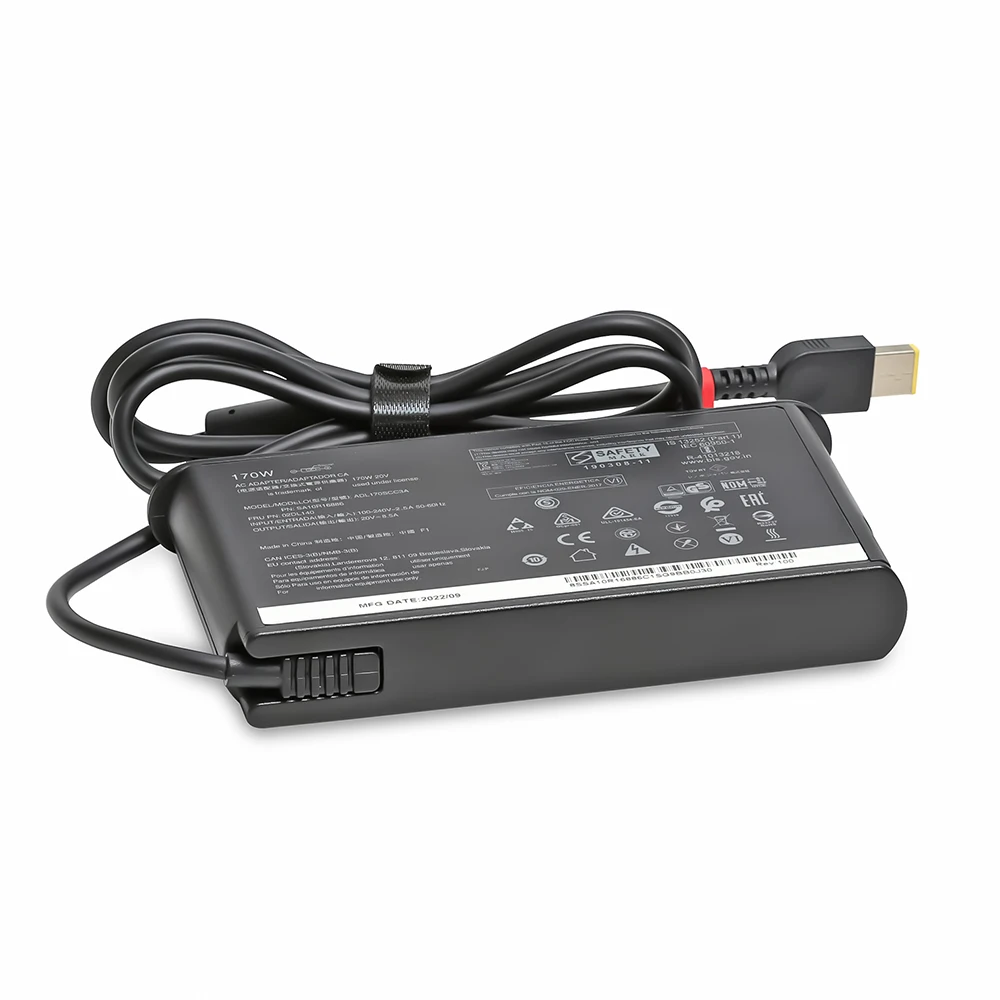 170W 20V 8.5A USB 노트북 전원 어댑터 충전기 (레노버 씽크패드 P1 P50 P51 P52 P53 P70 P73 W540 W541 T540P 요가 15 45N0487 P 호환)