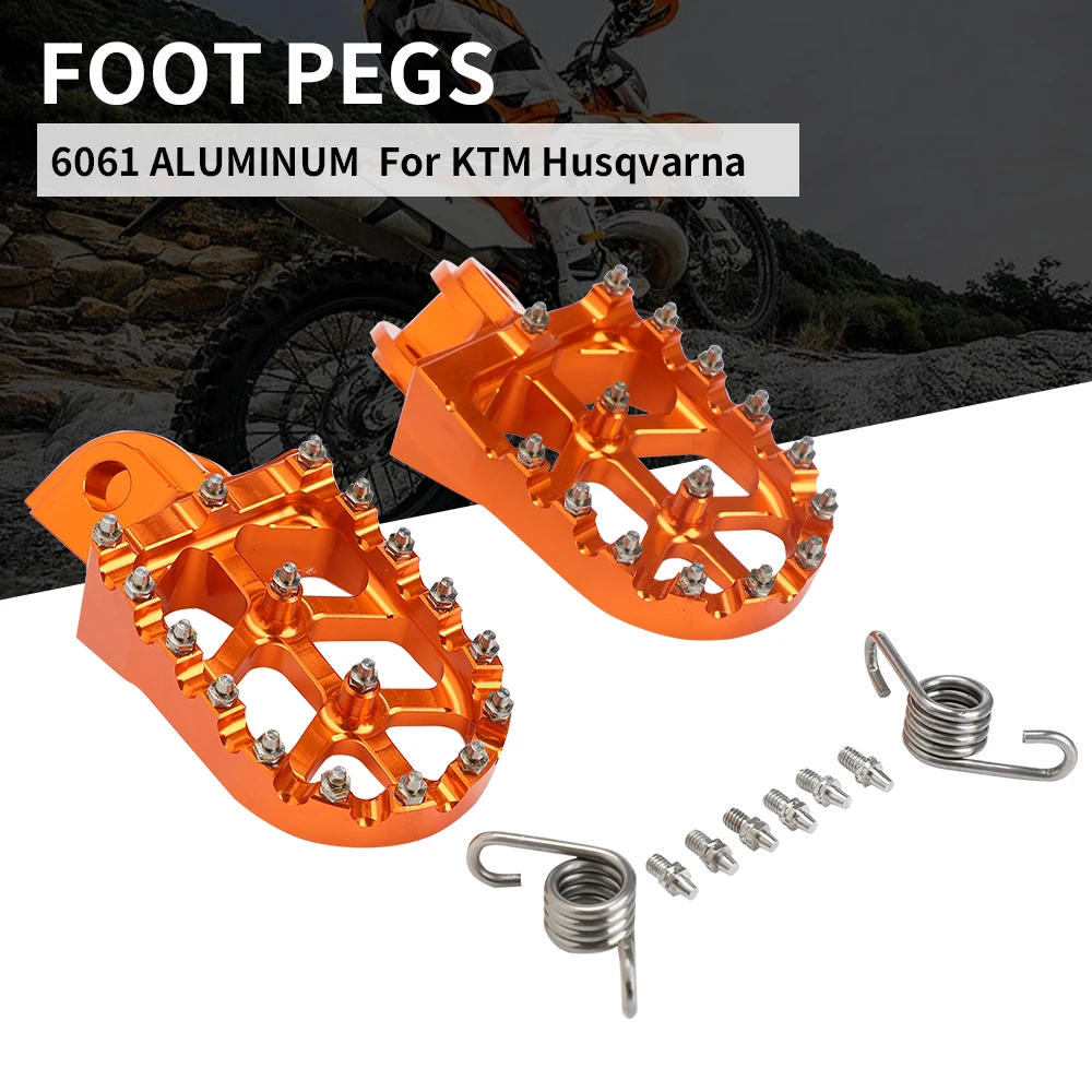 Motorcycle Accessories Motorcycle Footrests Motorcycle Foot Pedals Motorcycle Footpeg For KTM SX SXF EXC EXCF XCF XCW XCFW 65 85 125 150 250 300 350 400 450 530 ADVENTURE