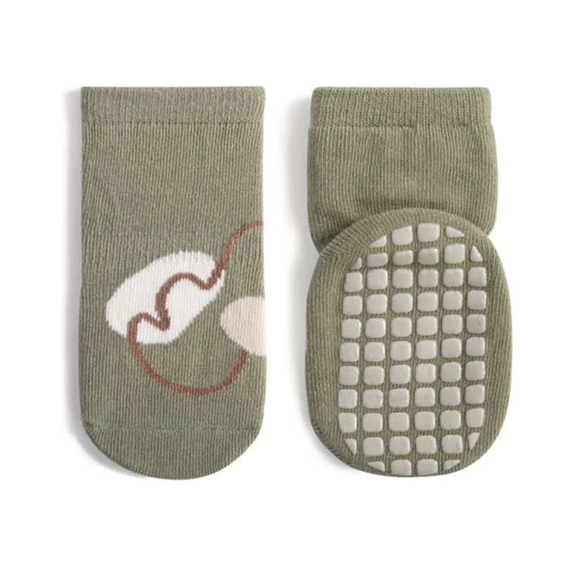 Kids Socks 1 Pair Autumn Winter Kawaii Baby Tube Socks Non-slip Floor Sock Cartoon Bear Duck Cotton Print