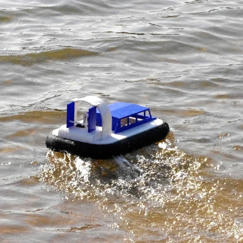 2.4G RC Boat Amphibious Hovercraft Brushless Remote Control Speedboat Wind Driven DIY Aircraft Model Remote Control Toy 4