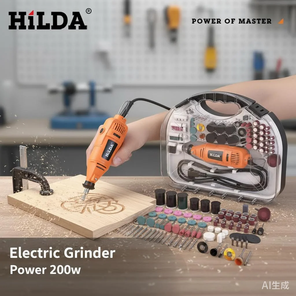 HILDA Electric Drill Grinder Engraving Pen Kit Variable Speed Rotary ...