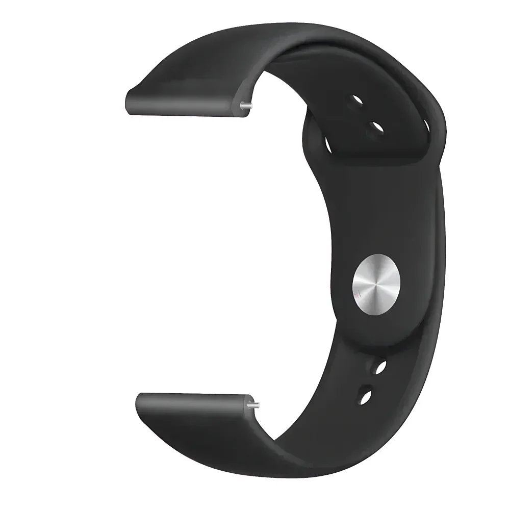Silicone Sports Watch Band - 20mm/22mm Adjustable Strap Bracelet