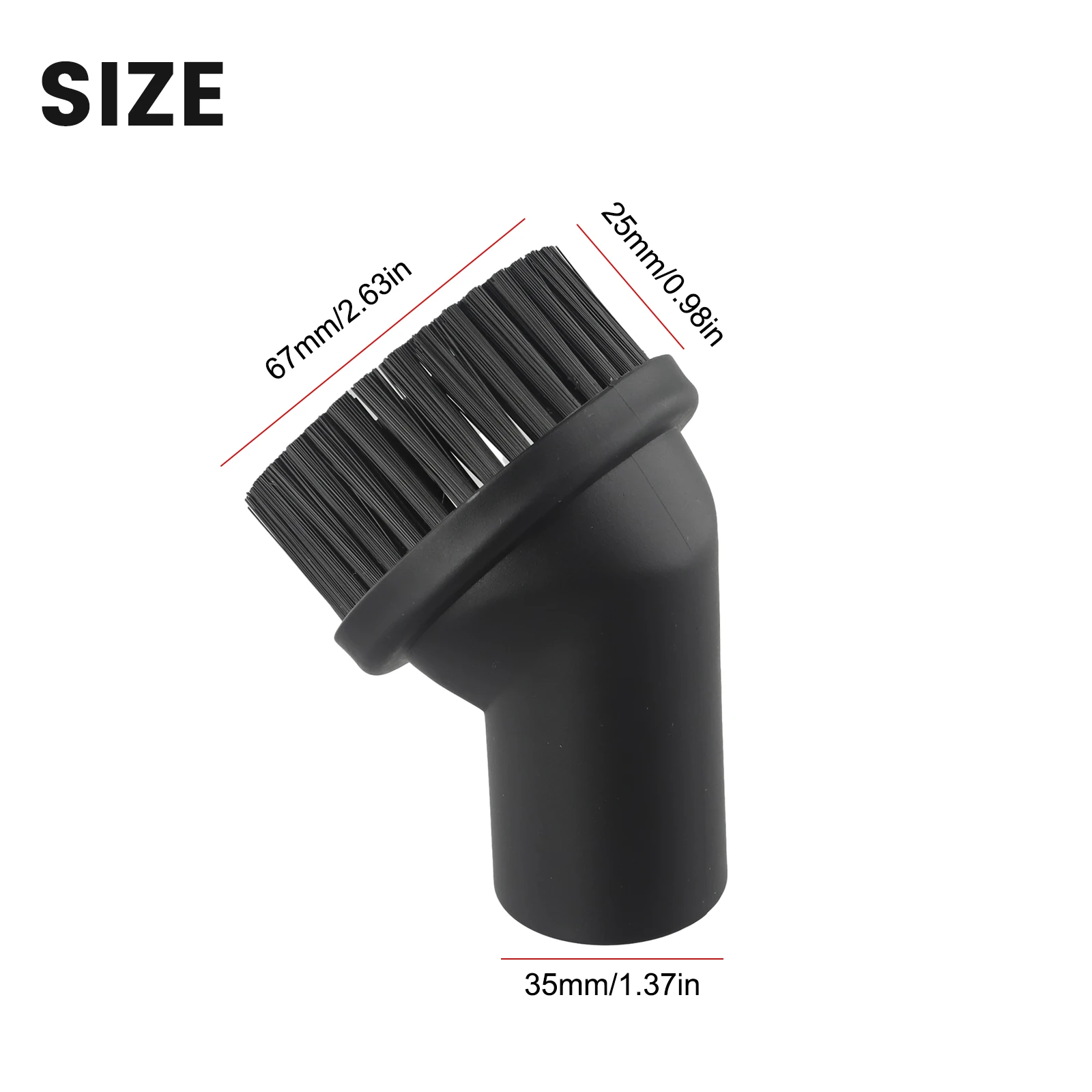 

Round Brush Home Vacuum 35mm Accessories Clean Cleaner Compatible Dusting Easy To Us Efficient Extension Pipes