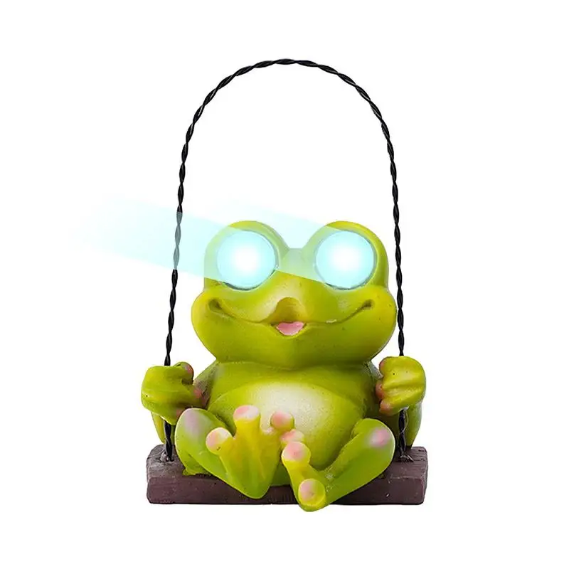 

Frog Solar Lamp Garden Solar Garden Lamp Decorative Frog Figurine Outdoor Solar Figurine Ornament Swing Swing Table Decoration