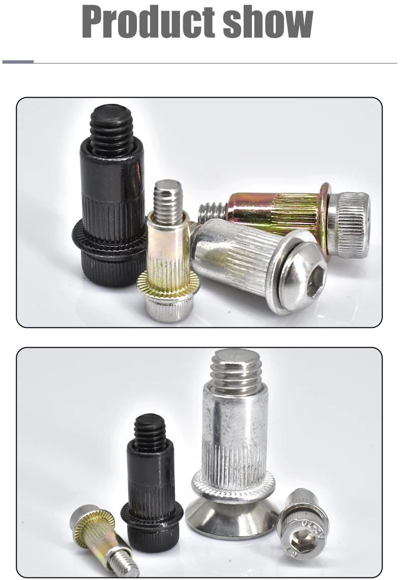 Description Picture 5 of itemM3 M4 M5 M6 M8 M10 Rivet Nuts Bolt Carbon Steel/304 Stainless Steel/Aluminum Rivnut Nutsert Hexagon Socket Screws kit 1-25pcs