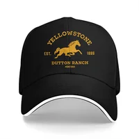 Summer Cap Sun Visor Yellowstone Dutton Ranch Gold Montana Hip Hop Caps Yellowstone National Park Cowboy Hat Peaked Hats 1
