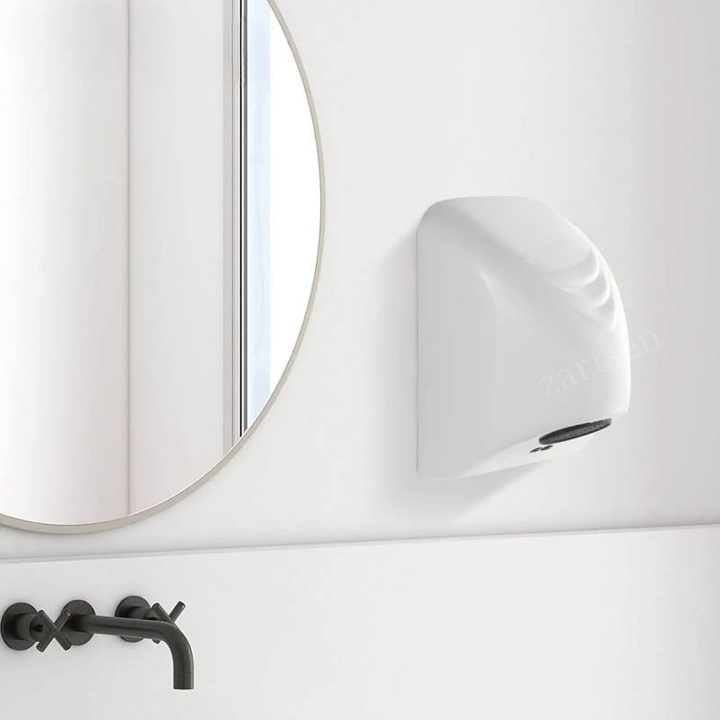 เครื่องเป่ามือไฟฟ้าสำหรับห้องน้ำเชิงพาณิชย์ 600 วัตต์ เสียงเบา แบบไร้สัมผัส เซ็นเซอร์อัตโนมัติ ติดผนัง สำหรับบ้าน โรงแรม ห้องน้ำ 1