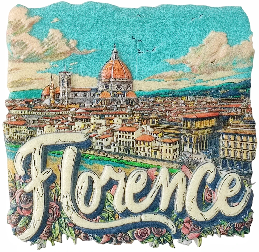 Florence Italy 3D Fridge Magnet Souvenir Gift Resin Handmade Firenze Refrigerator Magnet Home Decoration Collection