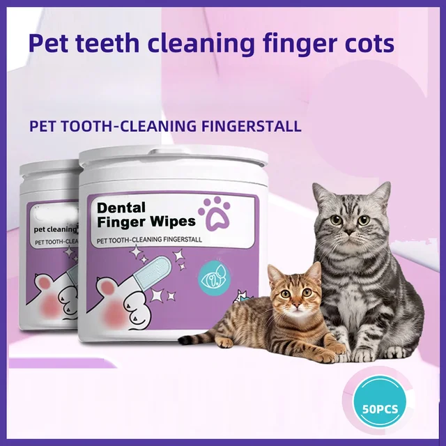 Pet Teeth Cleaning Dental Finger Wipes 1