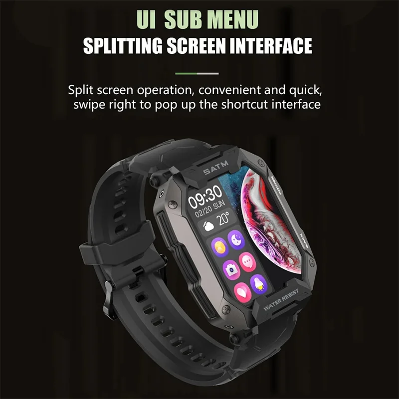 2022 ο   Ʈ ġ smartwatch 50m  IP69K  ƮϽ ð  ios smartwatch 