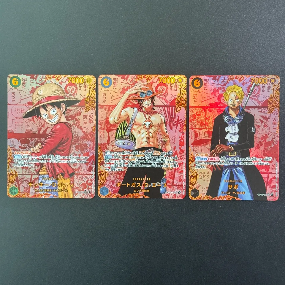 3Pack DIY 2025 One Piece Card OP13 Japanese Red Manga Alternate