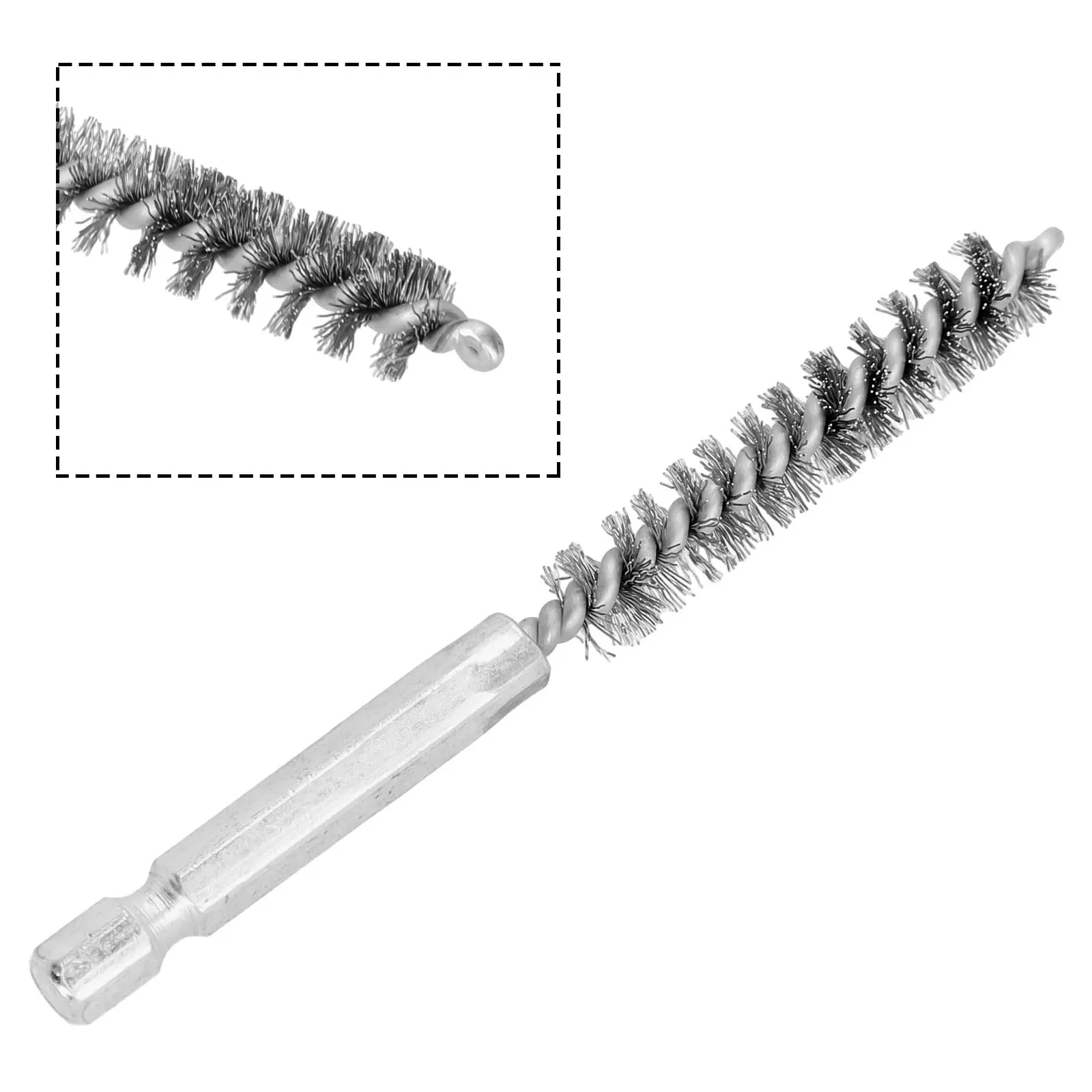 

1pc 9-25mm Wire Tube Machinery Cleaning Brush Rust Cleaner Washing Polishing Tool For Cleaning Polishing Removing Paint/rust