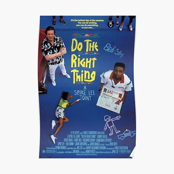 

Постер «сделай правильную вещь», Настенная картина, украшение, современное искусство, домашняя настенная винтажная печать, смешная комната, картина, декор, без рамки