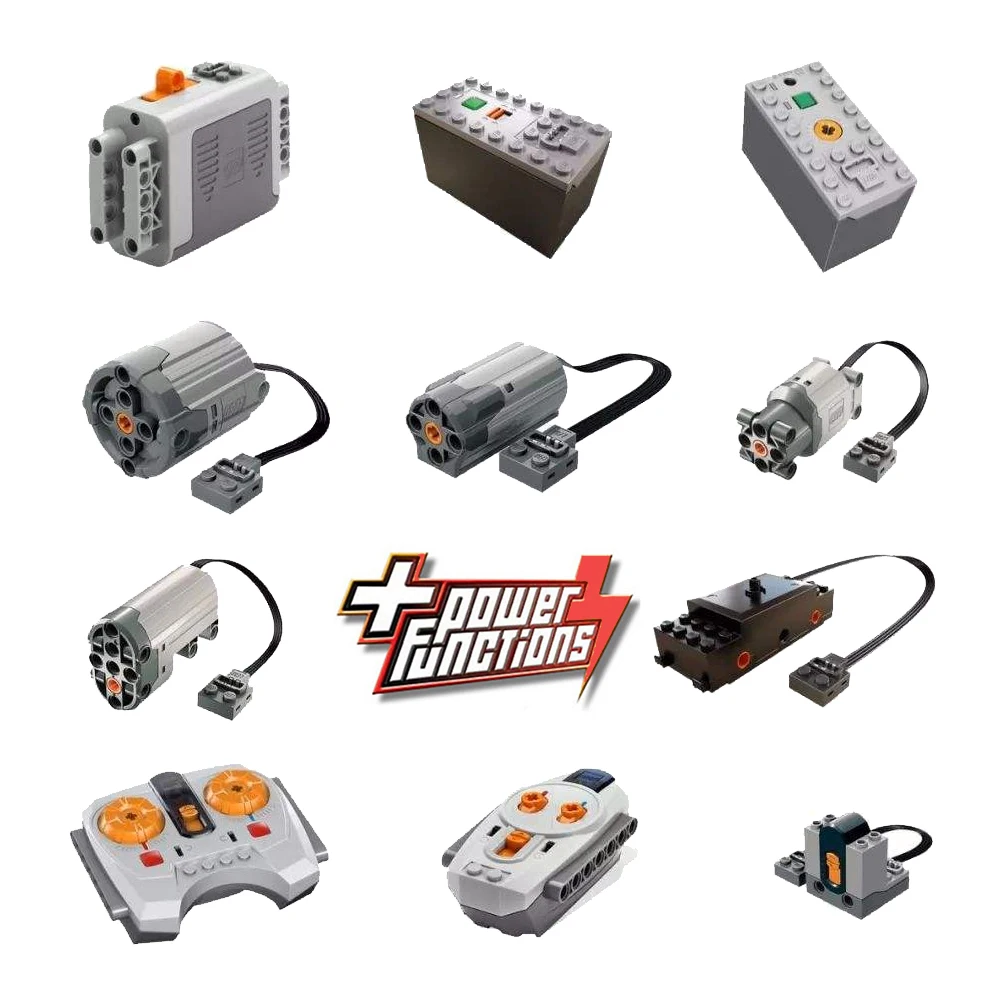 Parti Della Funzione Di Alimentazione Tecnica Blocchi Di Costruzione Moc Comunemente Usato Compatibile Motore Del Treno Ricevitore Telecomando Giocatt