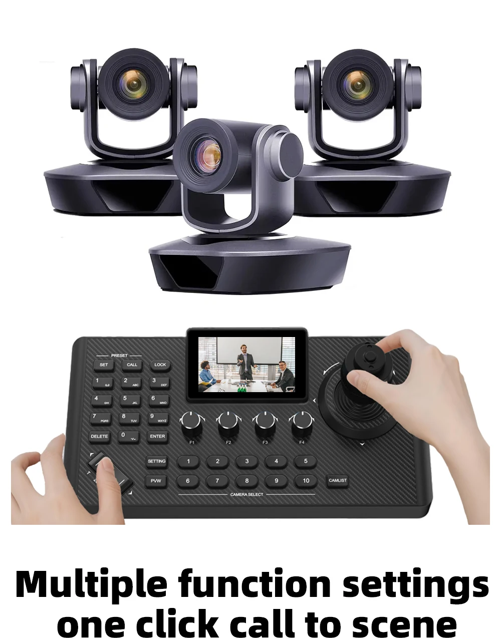 Video Conference Camera Kit 4K PTZ Camera 20X Zoom NDI SDI HDMI IP USB Church li