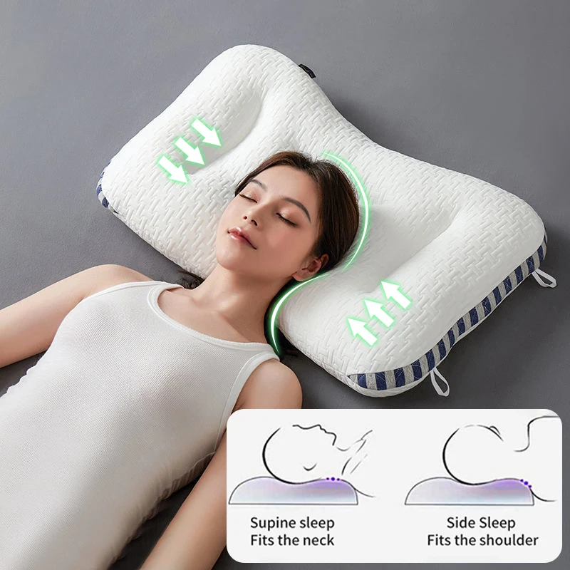 Spa Massage Pillows for Neck Orthopedic Sleeping Pillow Pain Relief