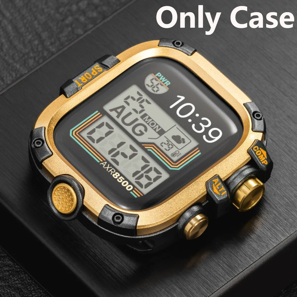 Versatile Silicone Loop Bracelet Band with Metal Cover