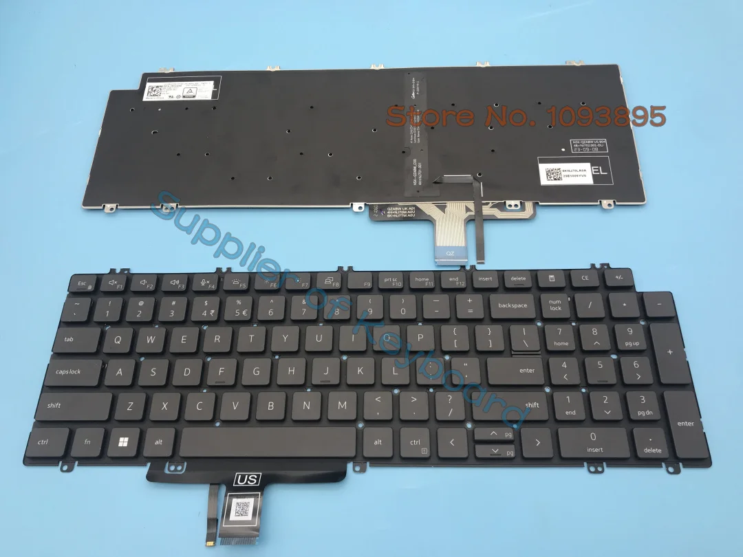 

Клавиатура для ноутбука DELL Latitude 5520 5521 5530 5531 3560 Precision 3561 3570 3571 с английской подсветкой