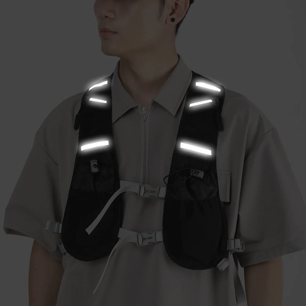 سترة ركض ترطيب عاكسة ، حزمة مشي للتنفس ، حقيبة ظهر...