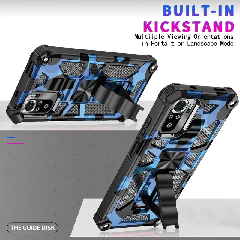 Camouflage Protective Grade Rugged Phone Case with Bracket