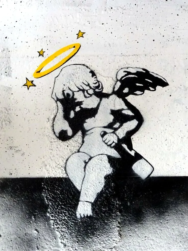 バンクシー-グラフィティストリートダイヤモンド絵画,モザイククロス