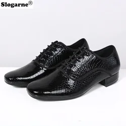 Men's Modern Dance Shoes Man Square Outdoor Dance Latin Shoes Jazz Shoes Indoor Suede Sole Ballroom Waltz Heels Shoe