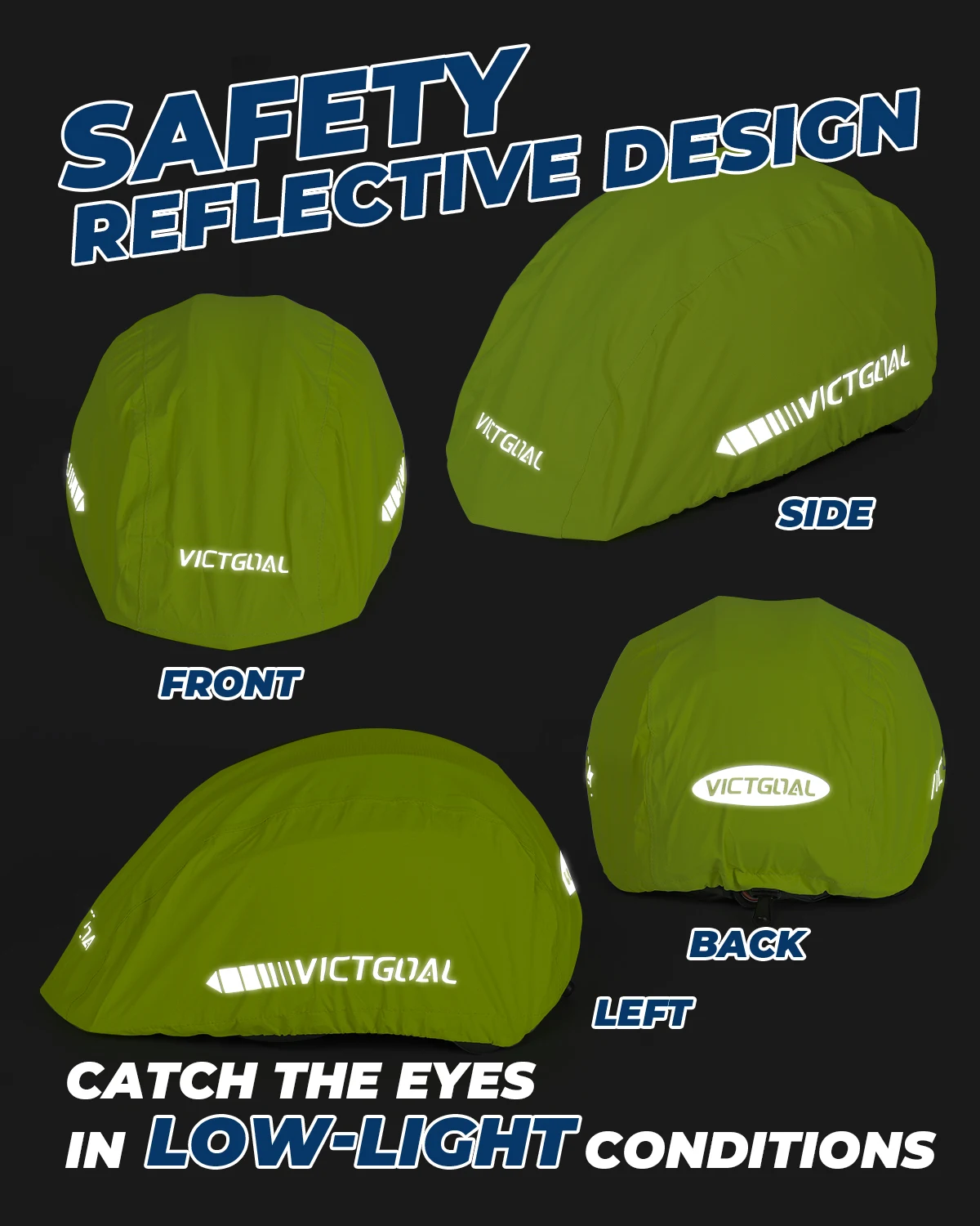 Waterproof Reflective Cover bicycle helmet cover For Bicycle Helmet Rainproof Cycling Helmet Rain Cover MTB Road Bike Dustproof
