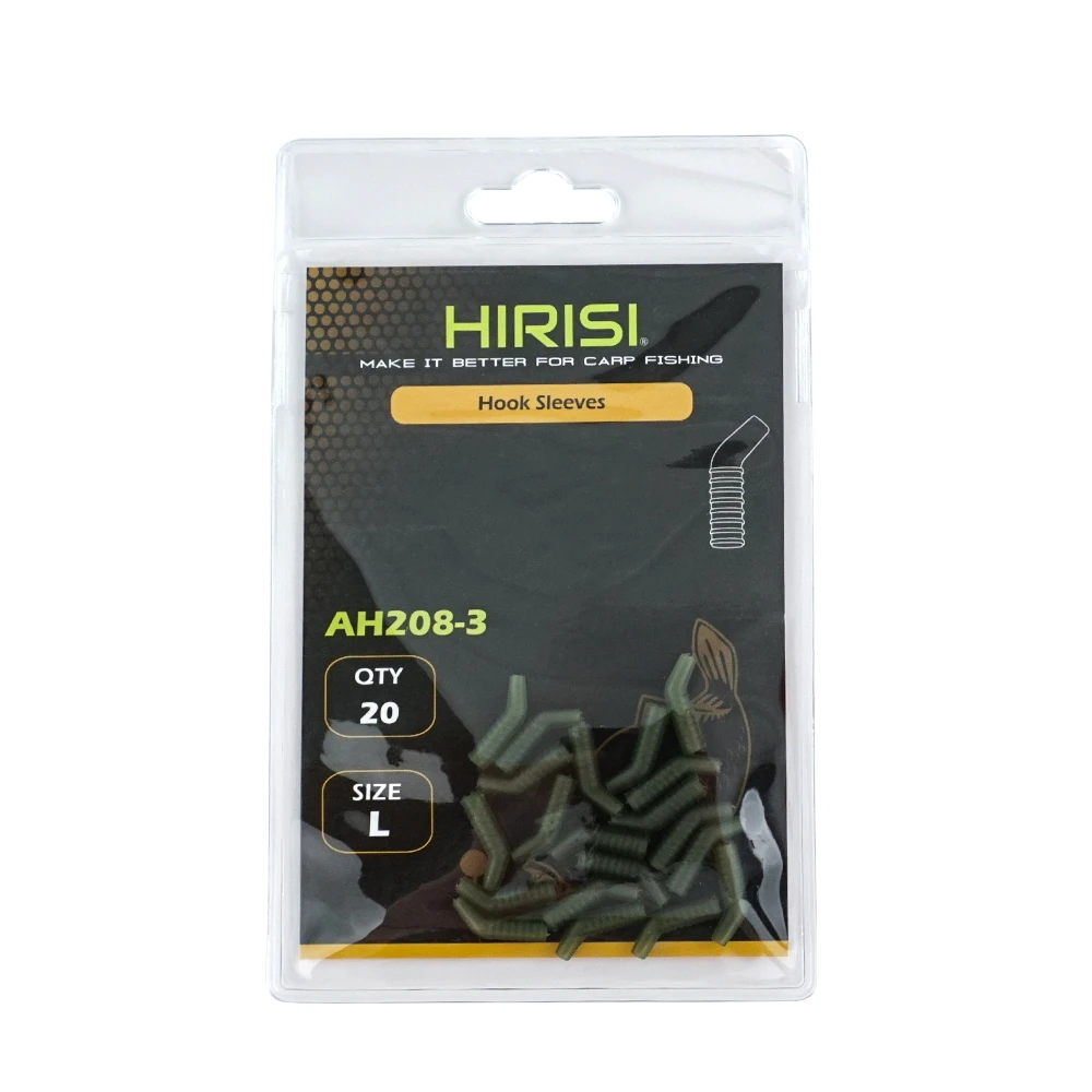 20pcs Carp Fishing Accessories Anti Tangle Sleeves Rubber Fish Hook Sleeves Aligner Fishing Terminal Tackle AH208 fishing accessories