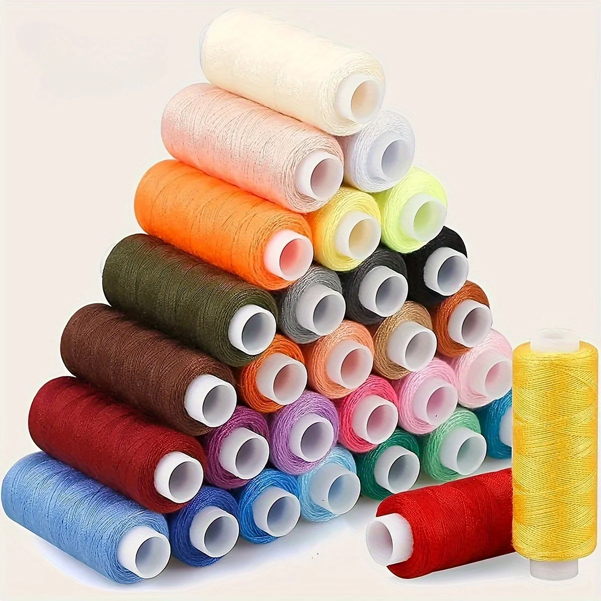 24/12 Rolls of Mixed Color Polyester Sewing Thread, Durable, Versatile ...