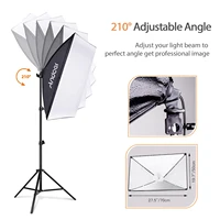 Andoer Studio Photography Light Kit Softbox Lighting Set 85W for Studio Portrait Product Photo Live Streaming Video Recording - Image 3