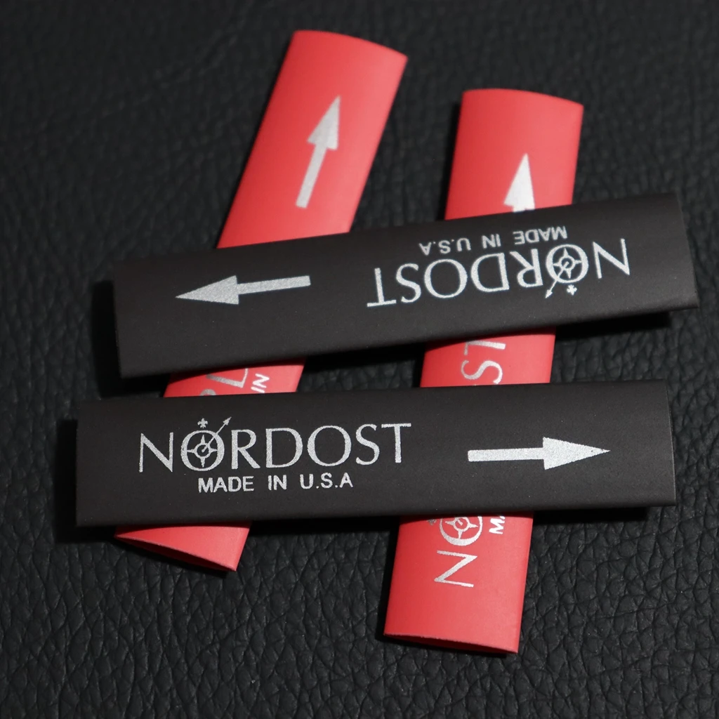 16Pcs NORDOST label for 5-10mm wire diameter insulation heat shrink tube HiFi audio cable speaker wire hi-end shrink tube