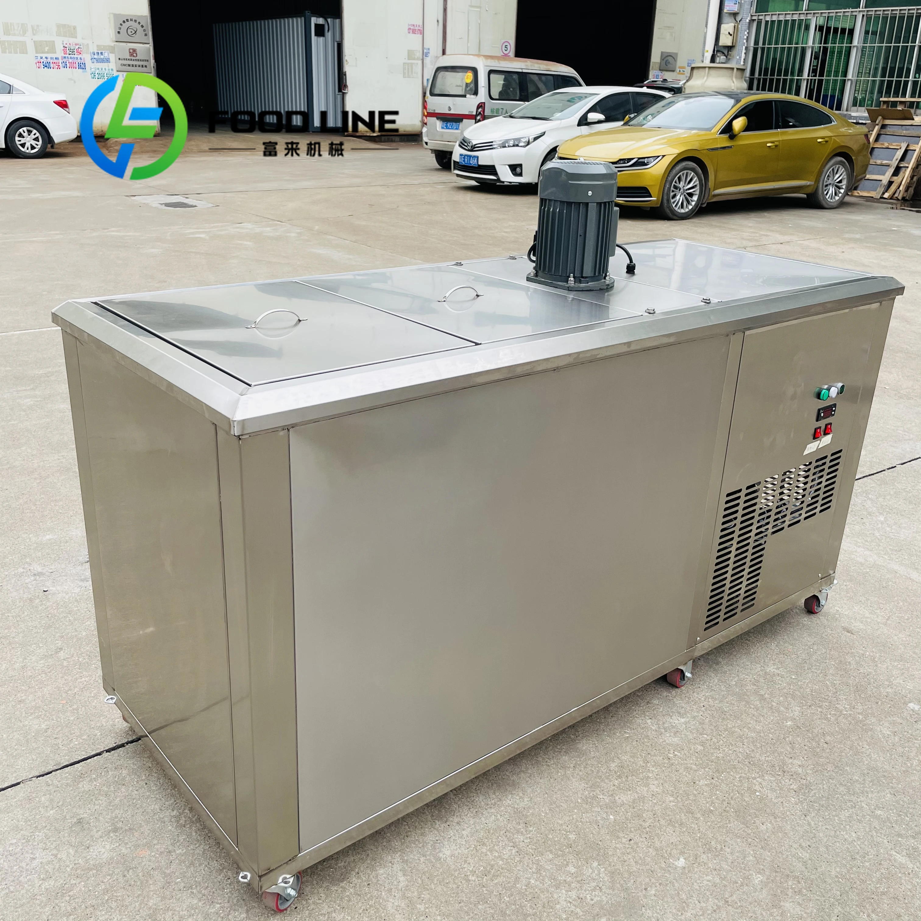 0.5 Ton /24 H 20 Pcs Once Commercial Industrial Ice Brick Maker Machine Ice Block Making Machine 4
