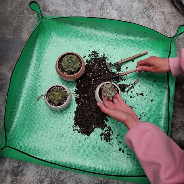 100 Cm -Es Ültetési Szőnyeg Újrafelhasználható Párnanövény -Ismétlődő Szőnyeg, Kerti Készletek Virág Edénytranszplantáló Szőnyegek Hordozható Kertészeti Párnák