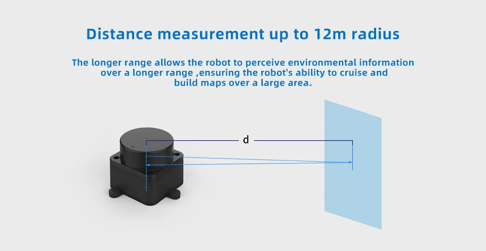 D300 DTOF LiDAR LD19P laser Radar Lidar Scanner 360° Ranging frequency 4500Hz Re