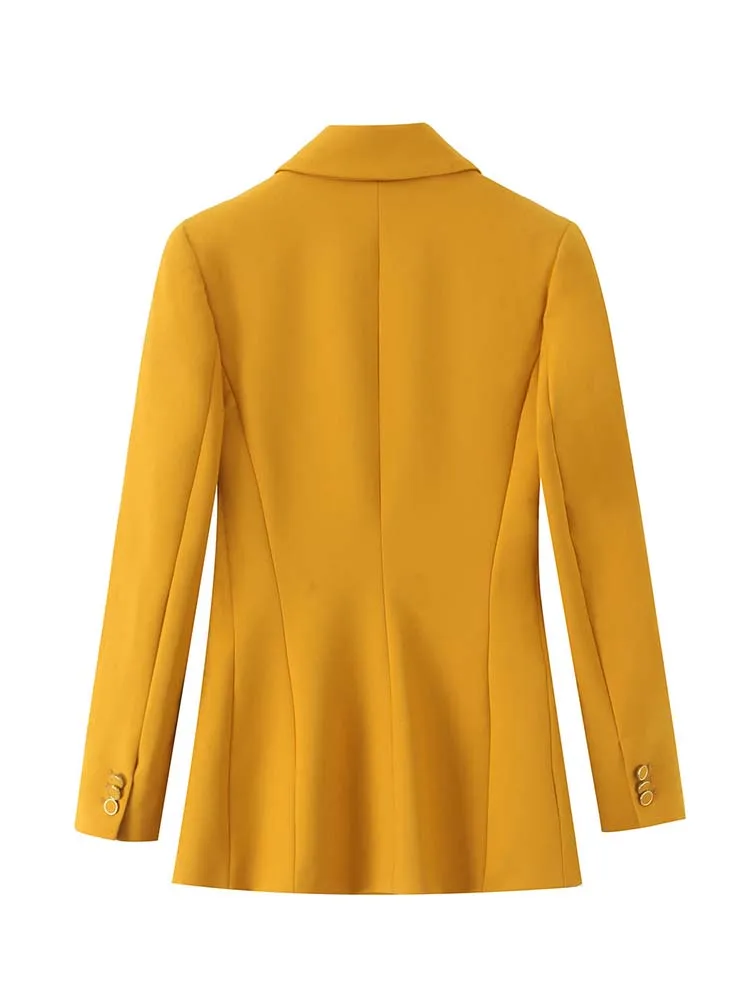 2025 New Fashion Women Pants Two-Piece Set Women Elegant With Shoulder Pads Top+ Wide-Leg Pants 2 Pieces Sets Elegant Women Suit