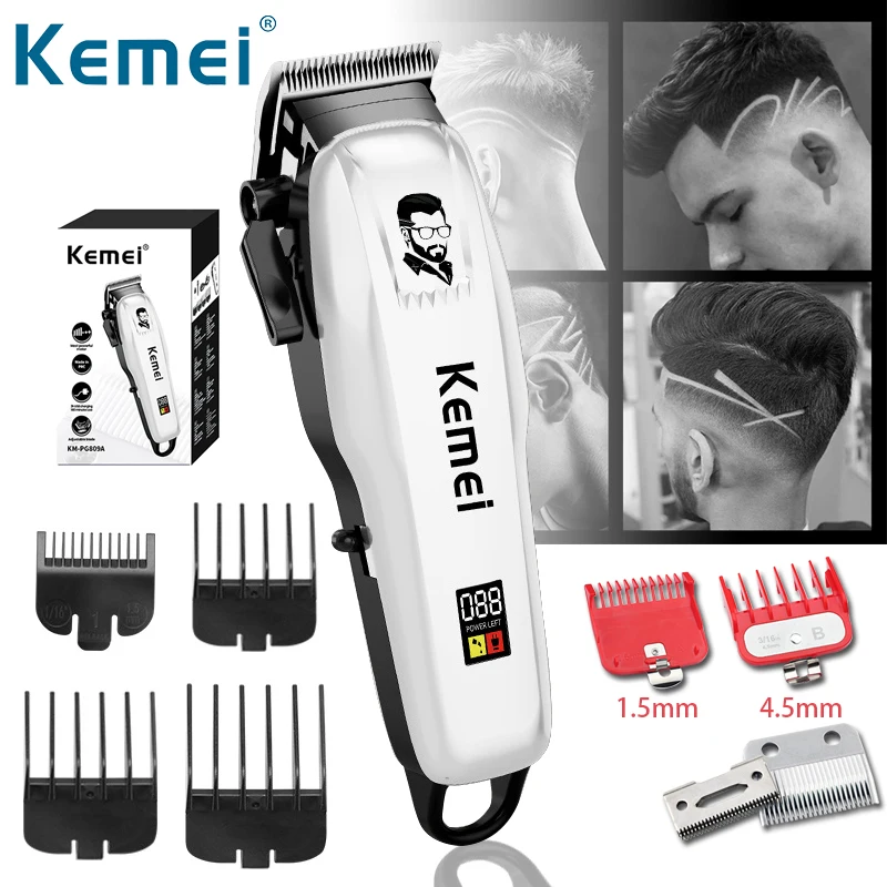 

Kemei Hair Trimmer For Men Beard Trimer Professional Hair Clipper Electric Razor Hair Cutting Machine Haircut Electric Shaver
