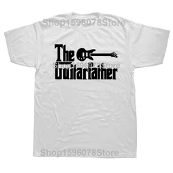 Father's Day Guitarist Dad Humor Streetwear Unisex Tee - Short Sleeve Loose Fit - XS (WHITE)