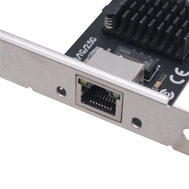 2.5Gb 기가비트 이더넷 네트워크 카드, PCI Express X1 to RJ45 포트, 2500Mbps RTL8125BG 칩, PCIE LAN 카드 및 로우 브래킷