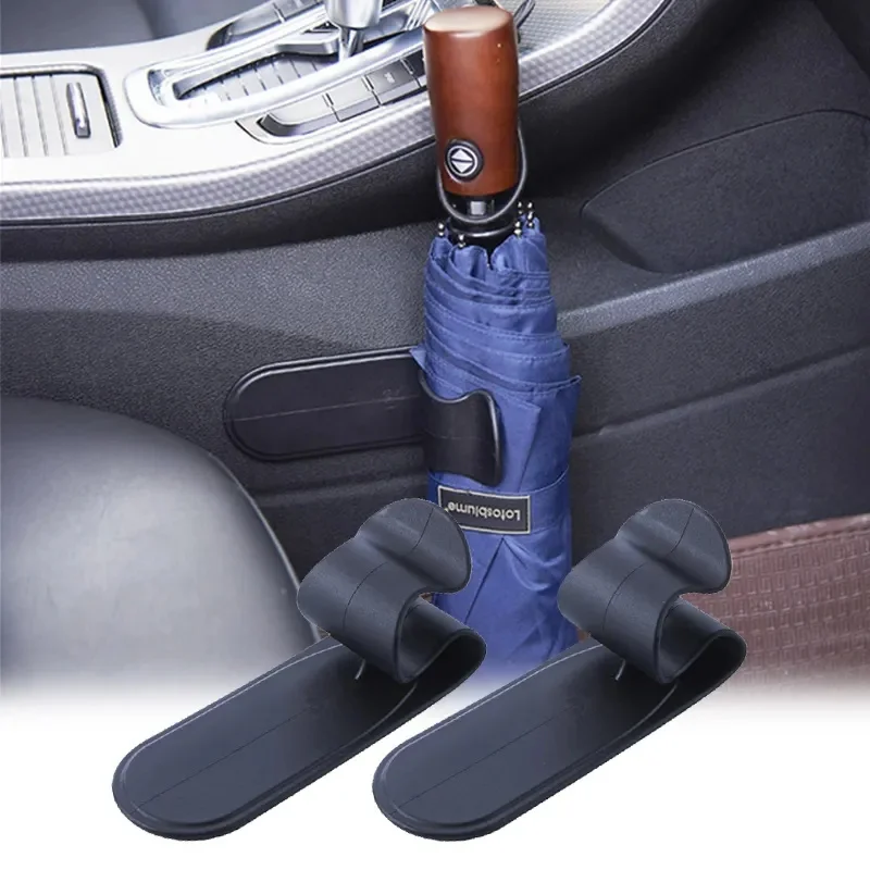 2Pcs Portable Adhesive Car Umbrella Fixing Rack, Car Accessories, Multifunctional Umbrella Storage Rack for the